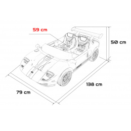 Vozidlo Ford GT Červený