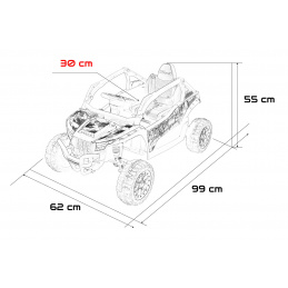 Vozidlo Buggy Kawasaki KRX1000 Modré
