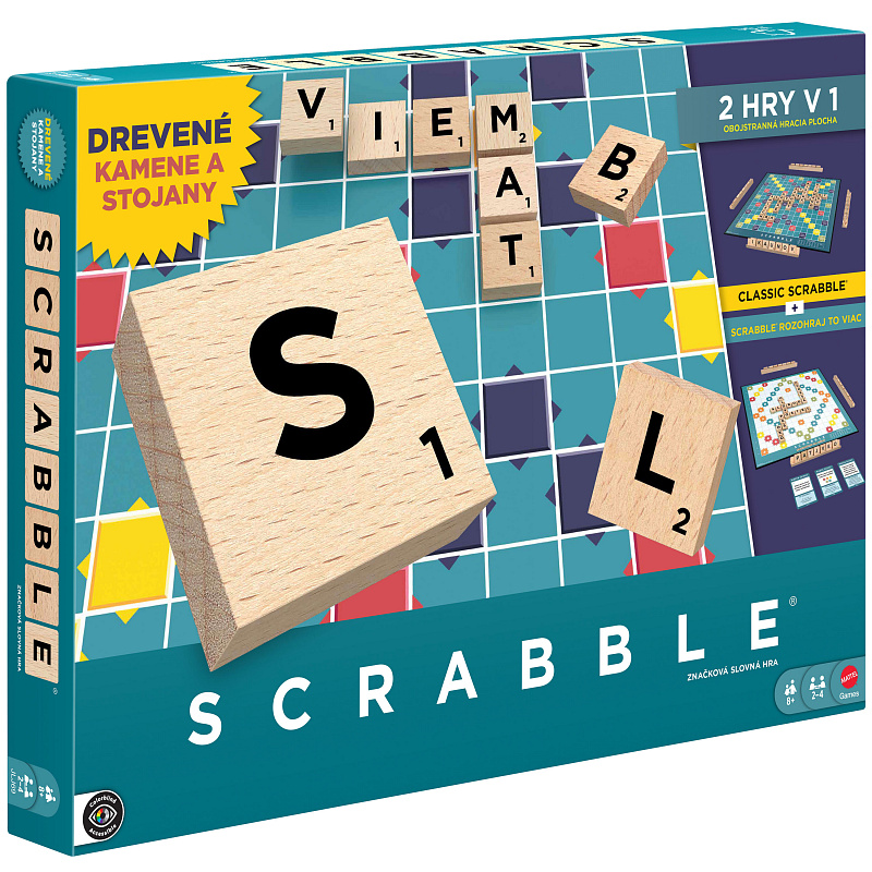 Scrabble Dřevěná edice slovensky JLJ69