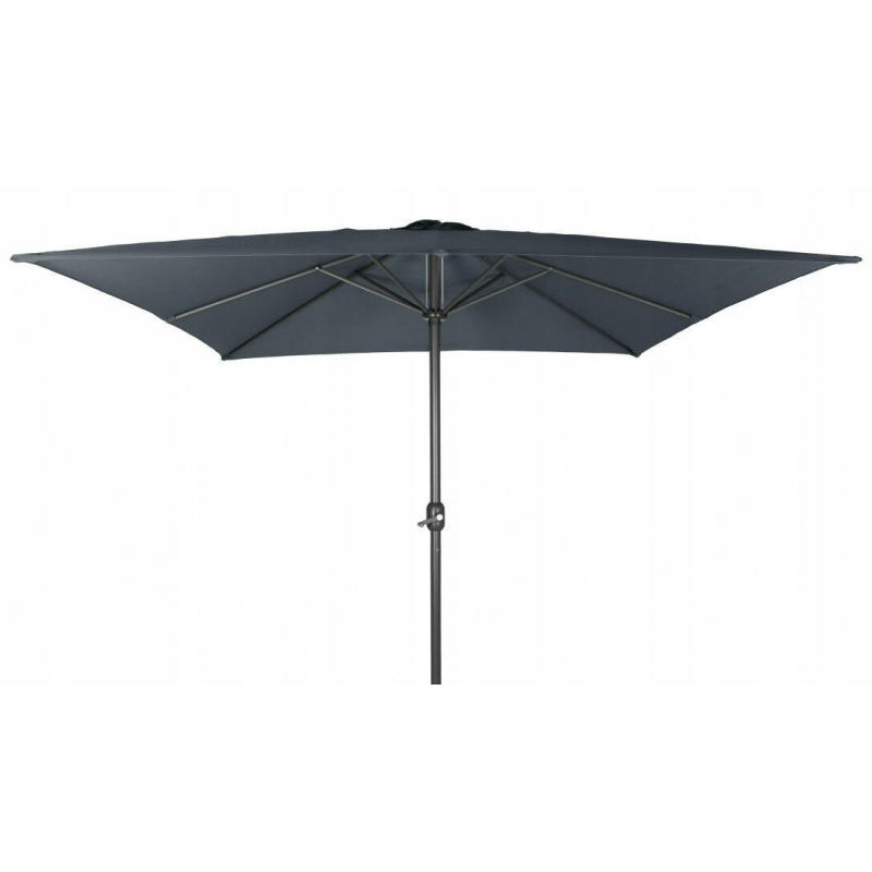 Linder Exclusiv Zahradní slunečník čtvercový 250 cm Tmavě šedý