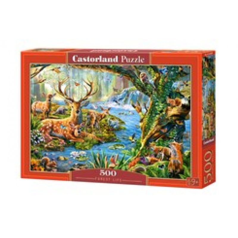 CASTORLAND Puzzle 500 dílků - Život v lese