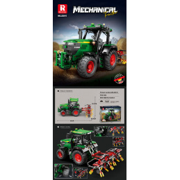 Sada Kostek Traktor Zelený + Příslušenství 1828ks.