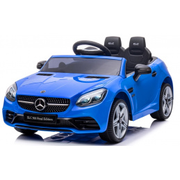 Mercedes SLC 300 modrý Pěnová Kola Eva, měkké sedadlo Licence Lithium-iontová baterie