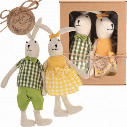 Pár zajíčků na Velikonoce v ozdobném balení