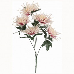 Kytice umělých květin fialové chryzantémy - 62 cm