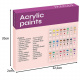 Akrylové barvy 24 ks / 12 ml Maaleo 20363