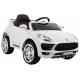 Turbo-S bateriové auto pro děti Bílé + Dálkové ovládání + Pomalý start + EVA kola + Rádio MP3