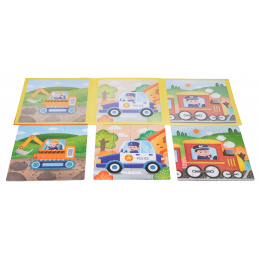 Magnetické Puzzle Vozidla + Knížečka
