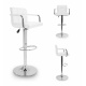 Aga 2x Barová židle s područkami Bílá