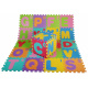 Pěnové puzzle Písmena pro děti 3+ EVA pěna + Velká malá písmena Abeceda + Podlahová podložka