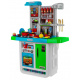 Obrovská modrá kuchyňka pro děti 3+ Interaktivní hořáky + Vodovodní kohoutek + Audio panel + Příslušenství
