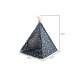 Aga4Kids Dětské Teepee Hvězdy Tmavě modrá