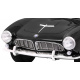 BMW 507 Retro dětské elektrické auto černé + LED audio + dálkové ovládání + eko kůže + EVA + pomalý start