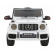 Mercedes AMG G63 pro děti bílý + dálkové ovládání + MP3 LED + pomalý start + EVA + pásy