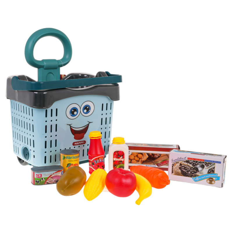 Nákupní Vozík + Příslušenství Modrý