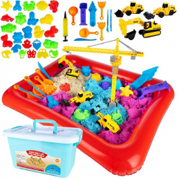 B29B1 KINETICKÝ PÍSEK 4KG 31 ELEM. JEŘÁB BAGR