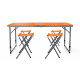 Aga Kempingový skládací set Oranžový