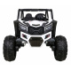 UTV-MX bateriová buggy pro děti Bílá + pohon 4x4 + dálkové ovládání + LED audio + úložný prostor + EVA + pomalý start
