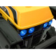 Traktor Buldozer G320 pro nejmenší děti Žlutý + Pohyblivá lžíce + Melodie + Klakson + LED světla