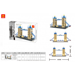 Sada Kostek Série Budovy Tower Bridge 1054ks.