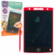 8,5' tablet na kreslení a psaní pro děti 3+ Červený + stylus + LCD displej + uchycení na šňůrku