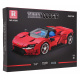Sada Kostek Sportovní Auto Červené 1168ks.
