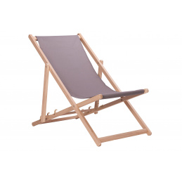 Aga Dřevěné skládací lehátko Šedé