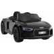 Audi R8 Spyder na baterie Lak černá + Dálkové ovládání + EVA + Pomalý start + Rádio MP3 + LED dioda