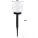 Solární zahradní lampa - koule, sada 6 ks. 23562 uniwersalny