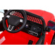 Autíčko na baterie Jeep Dark Night pro děti Červené + pomalý start + EVA + LED Audio
