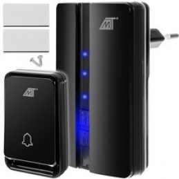 Bezdrátový zvonek černý Malatec 23371 uniwersalny