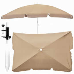 Zahradní slunečník 200 cm écru - s funkcí naklápění