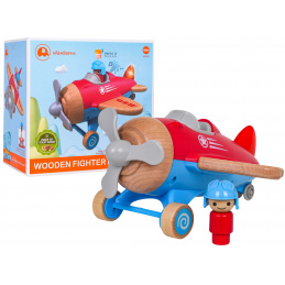 Dřevěné Letadlo Červené