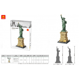 Sada Kostek Série Budovy Socha Svobody 1409ks.