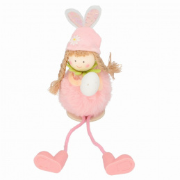 Dekorace k postavení velikonoční látková holčička