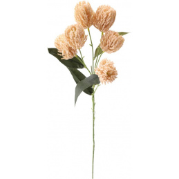 Umělá rostlina Větev se 6 květy krémová 53 cm výška JAKO ŽIVÁ