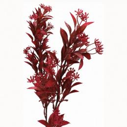 Umělá rostlina Větev s listy červená zelená - 68 cm