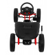 ABARTH šlapací motokára pro děti černá + EVA kola + ruční brzda + volnoběh