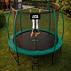 Aga SPORT EXCLUSIVE Trampolína 250 cm Tmavě zelená + ochranná síť + žebřík - II. JAKOST