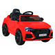 Audi RS Q8 Autobaterie červená + dálkové ovládání + pomalý start + EVA + LED + MP3 USB