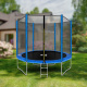 Aga SPORT TOP Trampolína 250 cm Modrá + ochranná síť + žebřík