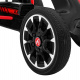 ABARTH šlapací motokára pro děti černá + EVA kola + ruční brzda + volnoběh