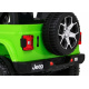 Jeep Wrangler Rubicon baterie pro děti Zelená + Dálkové ovládání + MP3 LED rádio + EVA kola