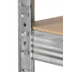 Kynast Kovový regál 180x90x40 cm 5 polic Silver