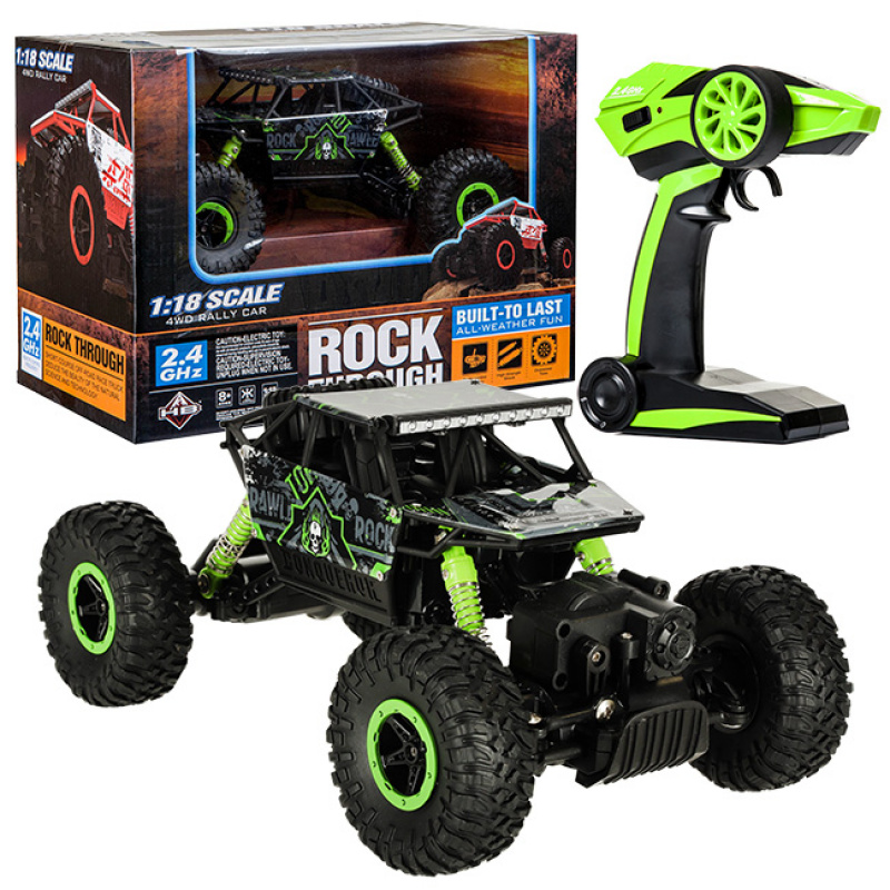 Aga RC auto Rock Crawler HB 2.4GHz 1:18 zelené 2DZ036