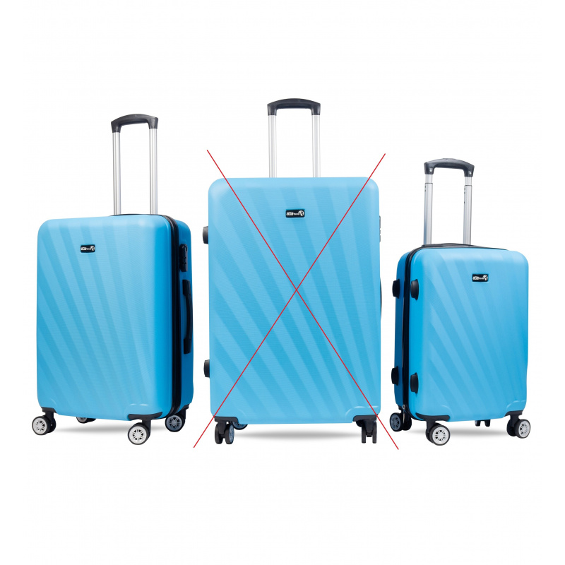 Aga Travel Cestovní kufry, vel. M+S Modrá 2CZ046 - II. JAKOST
