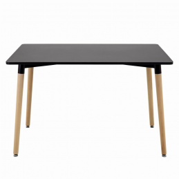 Moderní černý obdélníkový stolek