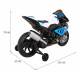 Dětská bateriová motorka BMW HP4 Modrá + pomocná kolečka + pomalý start + EVA + MP3 LED