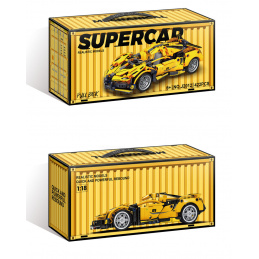 Sada Stavebnic Sportovní Auto Žluté 422ks.