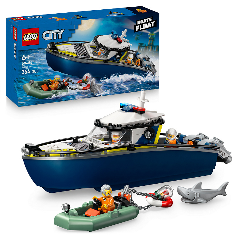 LEGO® City 60456 Honička v policejní lodi